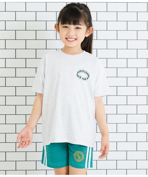 ANAP kids(アナップキッズ)の「バックプリントビッグTシャツ【親子お揃い】(Tシャツ/カットソー・キッズ・ホワイト/ライトグレー/スミクロ・110cm/100cm/120cm/130cm)」の17枚目の写真