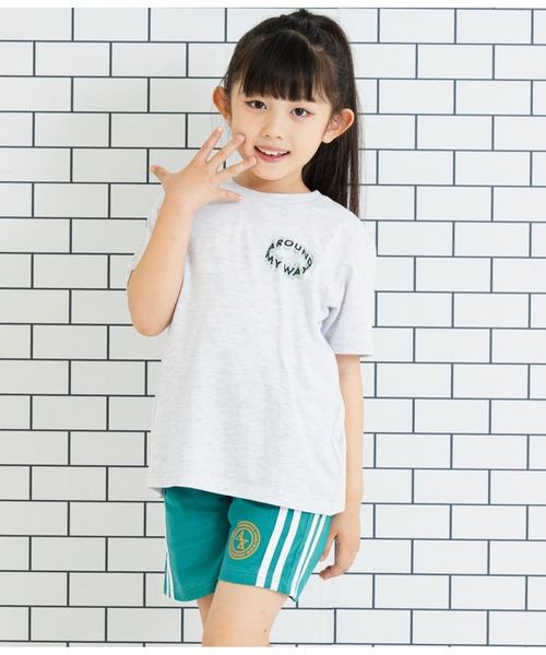 ANAP kids(アナップキッズ)の「バックプリントビッグTシャツ【親子お揃い】(Tシャツ/カットソー・キッズ・ホワイト/ライトグレー/スミクロ・110cm/100cm/120cm/130cm)」の18枚目の写真