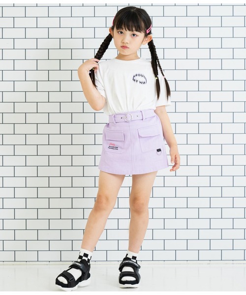 ANAP kids(アナップキッズ)の「バックプリントビッグTシャツ【親子お揃い】(Tシャツ/カットソー・キッズ・ホワイト/ライトグレー/スミクロ・110cm/100cm/120cm/130cm)」の14枚目の写真