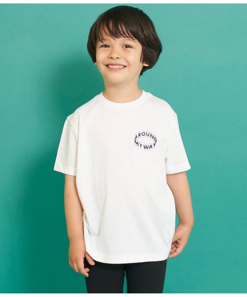 ANAP kids(アナップキッズ)の「バックプリントビッグTシャツ【親子お揃い】(Tシャツ/カットソー・キッズ・ホワイト/ライトグレー/スミクロ・110cm/100cm/120cm/130cm)」の21枚目の写真