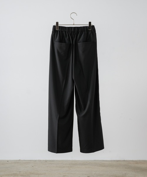 ADAMASTE（アダマスト）の「ワンタックワイドテーパードスラックス【セットアップ対応】【低身長向け】（スラックス・メンズ・ブラック・LARGE/MEDIUM/SMALL）」の10枚目の写真