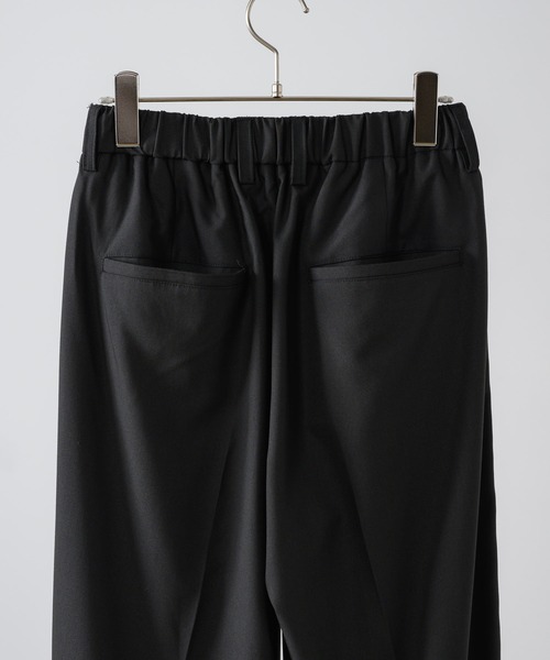 ADAMASTE（アダマスト）の「ワンタックワイドテーパードスラックス【セットアップ対応】【低身長向け】（スラックス・メンズ・ブラック・LARGE/MEDIUM/SMALL）」の15枚目の写真