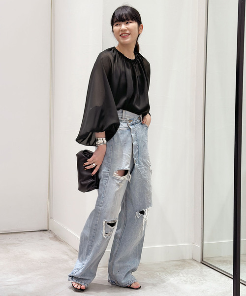 シアーブラウス（シャツ/ブラウス）｜AP STUDIO（エーピーストゥディオ