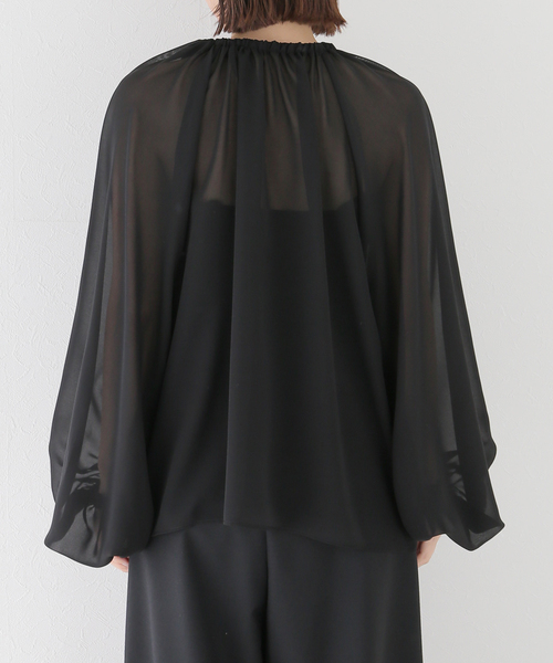 AP STUDIO（エーピーストゥディオ）の「*シアーブラウス（シャツ/ブラウス・レディース・ブラック・FREE）」の14枚目の写真