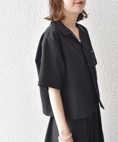 THOUSAND MILE(サウザンドマイル)の「* 〈洗濯機可能〉THOUSANDMILE 撥水 シャツ セットアップ◆(シャツ/ブラウス・レディース・ライトグレー/ブラック/ダークグレー・ONE SIZE)」の2枚目の写真