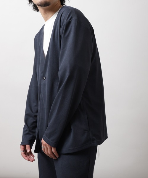 ZIP FIVE（ジップファイブ）の「【ZIP FIVE】【楽かるイージー】ポリエステルメッシュノーカラージャケット【機能素材】（ノーカラージャケット・メンズ・ブラック/ネイビー・SMALL/MEDIUM/LARGE/X-LARGE）」の19枚目の写真