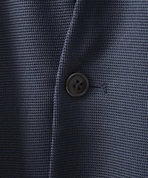 ZIP FIVE（ジップファイブ）の「【ZIP FIVE】【楽かるイージー】ポリエステルメッシュノーカラージャケット【機能素材】（ノーカラージャケット・メンズ・ブラック/ネイビー・SMALL/MEDIUM/LARGE/X-LARGE）」の4枚目の写真