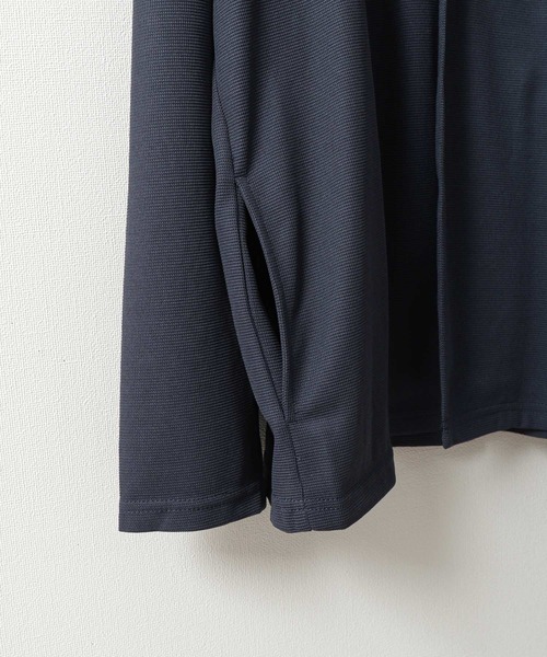 ZIP FIVE（ジップファイブ）の「【ZIP FIVE】【楽かるイージー】ポリエステルメッシュノーカラージャケット【機能素材】（ノーカラージャケット・メンズ・ブラック/ネイビー・SMALL/MEDIUM/LARGE/X-LARGE）」の17枚目の写真