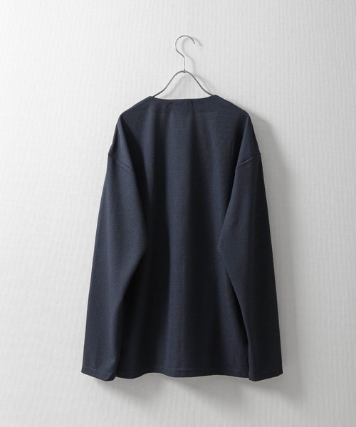 ZIP FIVE（ジップファイブ）の「【ZIP FIVE】【楽かるイージー】ポリエステルメッシュノーカラージャケット【機能素材】（ノーカラージャケット・メンズ・ブラック/ネイビー・SMALL/MEDIUM/LARGE/X-LARGE）」の14枚目の写真