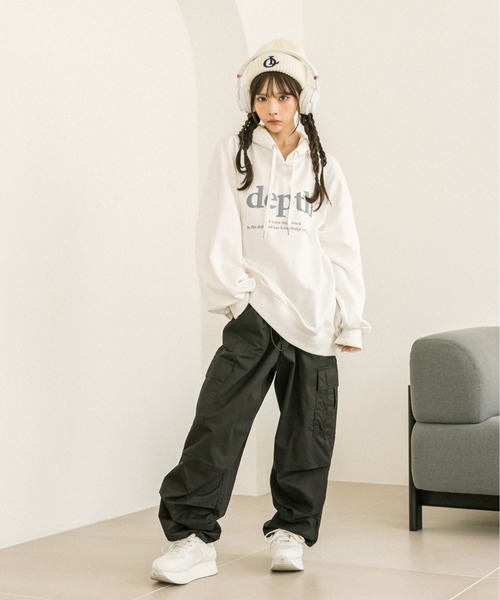 OLIVE des OLIVE(オリーブデオリーブ)の「カラフルパーカー 1032060070(パーカー・レディース・ボルドー/ブラック/オフホワイト/ネイビー/トップグレー/ピンク・FREE)」の15枚目の写真