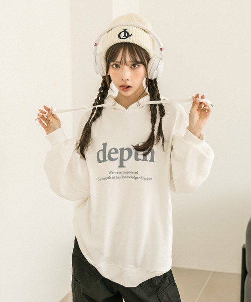 OLIVE des OLIVE(オリーブデオリーブ)の「カラフルパーカー 1032060070(パーカー・レディース・ボルドー/ブラック/オフホワイト/ネイビー/トップグレー/ピンク・FREE)」の17枚目の写真