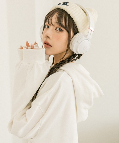 OLIVE des OLIVE(オリーブデオリーブ)の「カラフルパーカー 1032060070(パーカー・レディース・ボルドー/ブラック/オフホワイト/ネイビー/トップグレー/ピンク・FREE)」の18枚目の写真