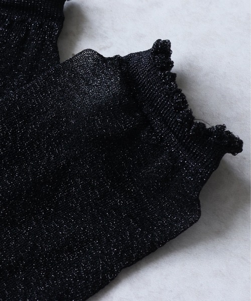 emesuelee（エメスーリー）の「ラメクルーソックス（ソックス/靴下・レディース・ピンク/シルバー/ライトブルー/ブラック/ゴールド/ブルー・フリー）」の8枚目の写真