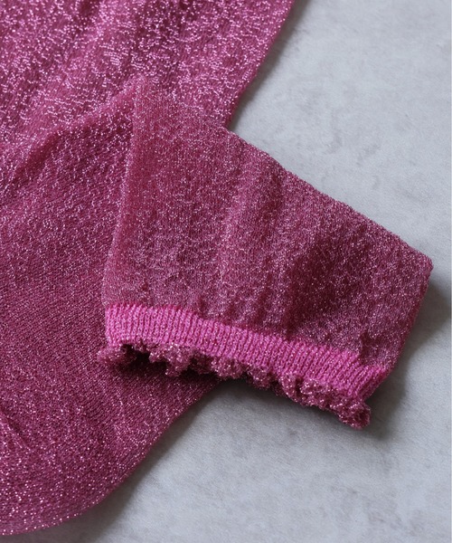 emesuelee（エメスーリー）の「ラメクルーソックス（ソックス/靴下・レディース・ピンク/シルバー/ライトブルー/ブラック/ゴールド/ブルー・フリー）」の10枚目の写真