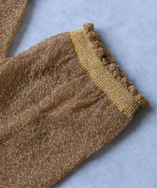 emesuelee（エメスーリー）の「ラメクルーソックス（ソックス/靴下・レディース・ピンク/シルバー/ライトブルー/ブラック/ゴールド/ブルー・フリー）」の12枚目の写真