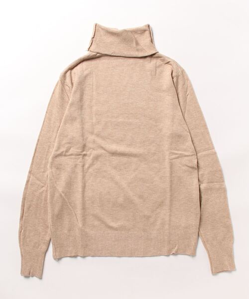 aimoha（アイモハ）の「ハイネック　ニットトップス（ニット/セーター・レディース・レッド/キャメル/グレー/ブラック/ホワイト/イエロー・MEDIUM/X-LARGE/LARGE）」の9枚目の写真