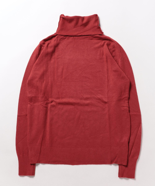 aimoha（アイモハ）の「ハイネック　ニットトップス（ニット/セーター・レディース・レッド/キャメル/グレー/ブラック/ホワイト/イエロー・MEDIUM/X-LARGE/LARGE）」の8枚目の写真