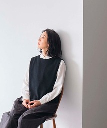 D（ディー）の「ラムウールシンプルベスト（ベスト）」