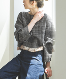 Noble | ツイードショートトップス(シャツ/ブラウス)