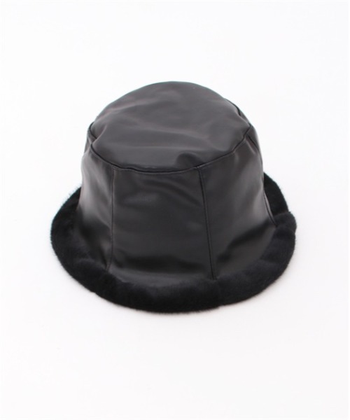 axes femme POETIQUE（アクシーズファムポエティック）の「リバーシブルバケットハット（ハット・レディース・ベージュ/ブラック・FREE）」の3枚目の写真