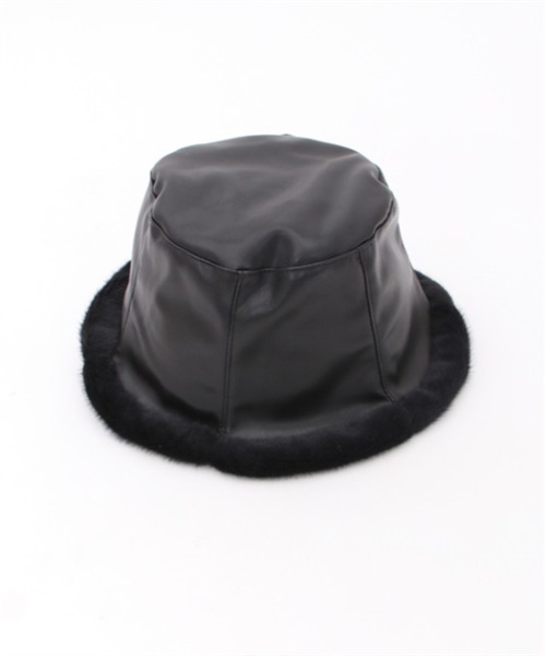 axes femme POETIQUE（アクシーズファムポエティック）の「リバーシブルバケットハット（ハット・レディース・ベージュ/ブラック・FREE）」の4枚目の写真