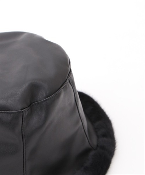 axes femme POETIQUE（アクシーズファムポエティック）の「リバーシブルバケットハット（ハット・レディース・ベージュ/ブラック・FREE）」の5枚目の写真