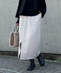 un dix cors | ドビー織裏毛スリットナロースカート(スカート)