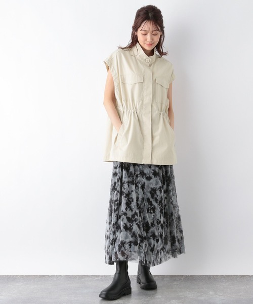 GLOBAL WORK（グローバルワーク）の「ミリタリー2WAYブルゾン/967579（ミリタリージャケット・レディース・カーキ/ブラック/オフホワイト・FREE）」の9枚目の写真