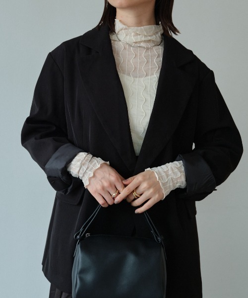 DRWCYS（ドロシーズ）の「ベルト付きテーラードジャケット（テーラードジャケット・レディース・ブラウン/ブラック・FREE）」の12枚目の写真