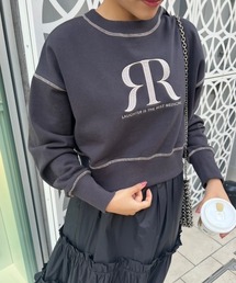 rienda | クロップドRRスウェットトップス(スウェット)