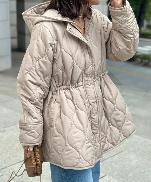 セール】【大人アウター◎】ミリタリーキルティングドロストハーフ