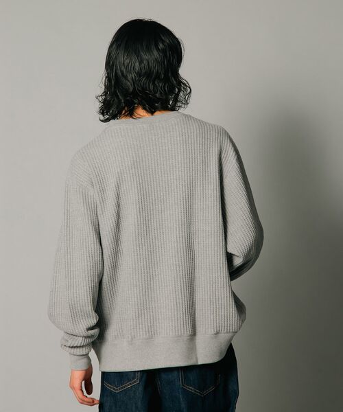 JEMORGAN（ジェーイーモーガン）の「【JEMORGAN/ジェーイーモーガン】オーバーサイズ　ビッグシルエット　ヘビーウェイト　ワッフル　トレーナー（スウェット・メンズ・ブラック/杢グレー/マスタード/カーキ・X-LARGE/LARGE/MEDIUM）」の13枚目の写真