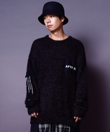 AFYF | AFYF SHAGGY CREW NECK/ビッグシルエット シャギークルーネックニットセーター(ニット/セーター)