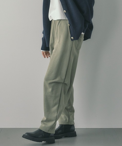 saloon（サルーン）の「SALOON(サルーン)/コクーンスウェットパンツ（スウェットパンツ・レディース・ライトグレー/ブラック/カーキ/アイボリー・FREE）」の4枚目の写真