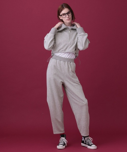 saloon（サルーン）の「SALOON(サルーン)/コクーンスウェットパンツ（スウェットパンツ・レディース・ライトグレー/ブラック/カーキ/アイボリー・FREE）」の11枚目の写真