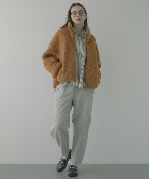 saloon（サルーン）の「SALOON(サルーン)/コクーンスウェットパンツ（スウェットパンツ・レディース・ライトグレー/ブラック/カーキ/アイボリー・FREE）」の22枚目の写真