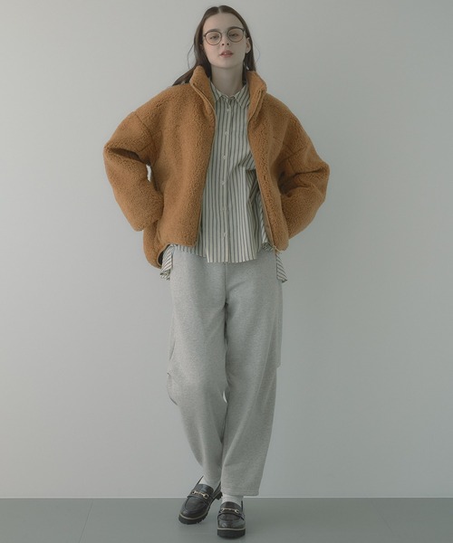 saloon（サルーン）の「SALOON(サルーン)/コクーンスウェットパンツ（スウェットパンツ・レディース・ライトグレー/ブラック/カーキ/アイボリー・FREE）」の10枚目の写真