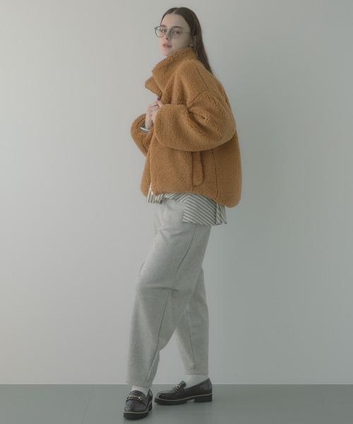 saloon（サルーン）の「SALOON(サルーン)/コクーンスウェットパンツ（スウェットパンツ・レディース・ライトグレー/ブラック/カーキ/アイボリー・FREE）」の13枚目の写真