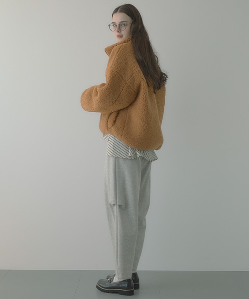 saloon（サルーン）の「SALOON(サルーン)/コクーンスウェットパンツ（スウェットパンツ・レディース・ライトグレー/ブラック/カーキ/アイボリー・FREE）」の19枚目の写真