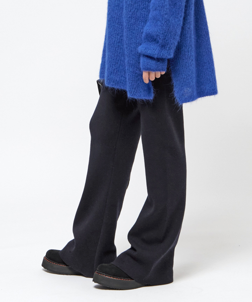 AP STUDIO（エーピーストゥディオ）の「スムージーニットパンツ（その他パンツ・レディース・ネイビー/ウッド/グレー・36/38）」の4枚目の写真