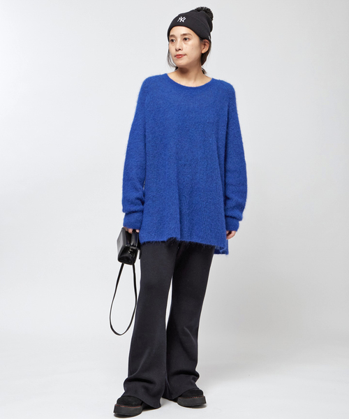 AP STUDIO（エーピーストゥディオ）の「スムージーニットパンツ（その他パンツ・レディース・ネイビー/ウッド/グレー・36/38）」の6枚目の写真