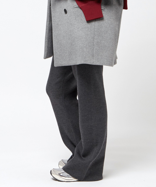 AP STUDIO スムージーニットパンツ グレー　36 AP STUDIO パンツ スムージーニットパンツ : ZOZOTOWN Yahoo!店 - 通販