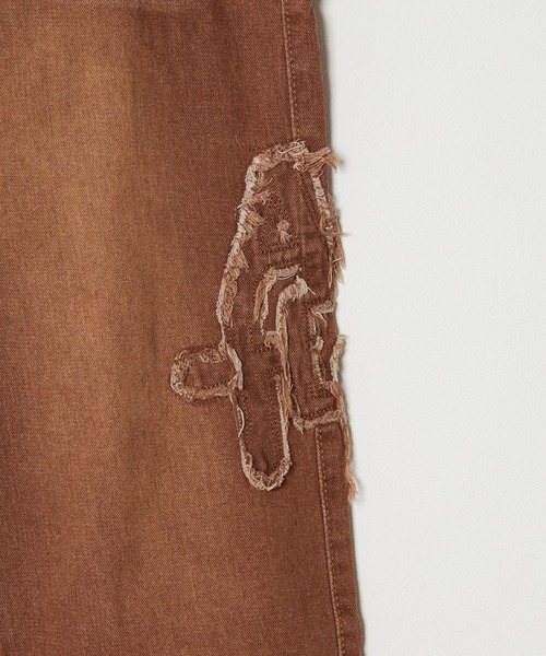 ROOPTOKYO(ループトウキョウ)の「REMAKE PATCHWORK DENIM/リメイクパッチワークデニム ヴィンテージ(デニムパンツ・メンズ・ブラウン・XL/XXL)」の9枚目の写真