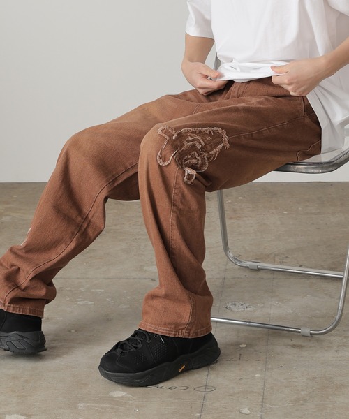 ROOPTOKYO(ループトウキョウ)の「REMAKE PATCHWORK DENIM/リメイクパッチワークデニム ヴィンテージ(デニムパンツ・メンズ・ブラウン・XL/XXL)」の12枚目の写真