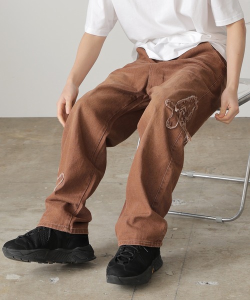 ROOPTOKYO(ループトウキョウ)の「REMAKE PATCHWORK DENIM/リメイクパッチワークデニム ヴィンテージ(デニムパンツ・メンズ・ブラウン・XL/XXL)」の13枚目の写真