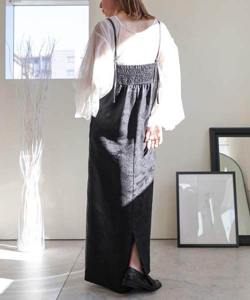 ULEULA（ウルア）の「ジャガードロングワンピース（ワンピース・レディース・アイボリー/ブラック・FREE）」の10枚目の写真