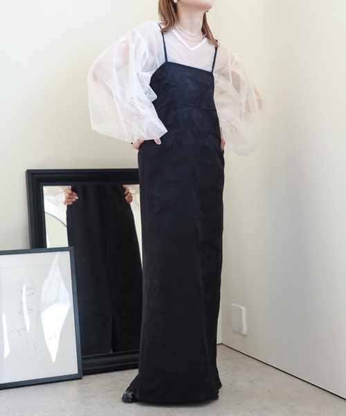 ULEULA（ウルア）の「ジャガードロングワンピース（ワンピース・レディース・アイボリー/ブラック・FREE）」の12枚目の写真