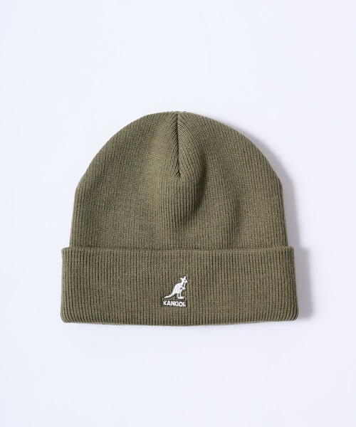 KANGOL(カンゴール)の「KANGOL ACRYLIC CUFF PULL-ON(ニットキャップ/ビーニー・メンズ・キャメル/ブラック×ゴールド/ダークグレー/ダークグリーン/ブラック/ダークブラウン/ライトオレンジ系/ブラック系/カーキ・FREE)」の7枚目の写真
