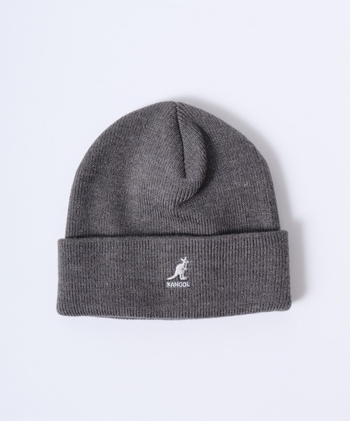 KANGOL(カンゴール)の「KANGOL ACRYLIC CUFF PULL-ON(ニットキャップ/ビーニー・メンズ・キャメル/ブラック×ゴールド/ダークグレー/ダークグリーン/ブラック/ダークブラウン/ライトオレンジ系/ブラック系/カーキ・FREE)」の5枚目の写真