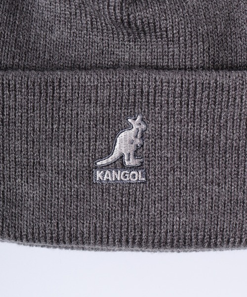 KANGOL(カンゴール)の「KANGOL ACRYLIC CUFF PULL-ON(ニットキャップ/ビーニー・メンズ・キャメル/ブラック×ゴールド/ダークグレー/ダークグリーン/ブラック/ダークブラウン/ライトオレンジ系/ブラック系/カーキ・FREE)」の14枚目の写真